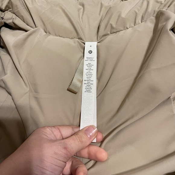 LULULEMON WUNDER PUFF SUPER CROPPED JACKET TRENCH SZ 4 - Picture 7 of 13